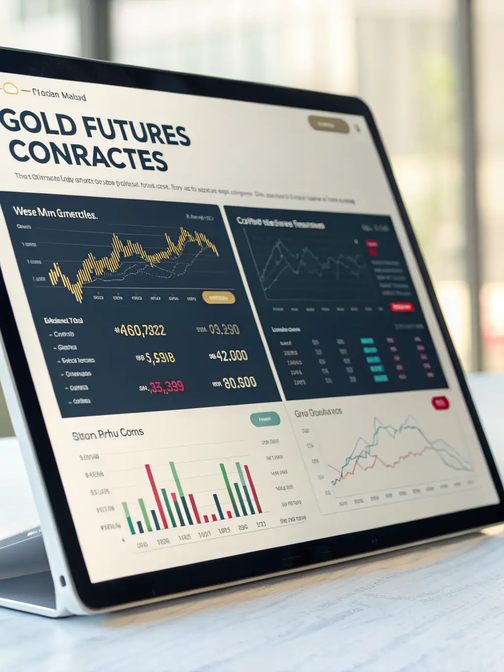 A digital interface displaying real-time gold prices and market trends, illustrating the dynamic nature of gold investments.