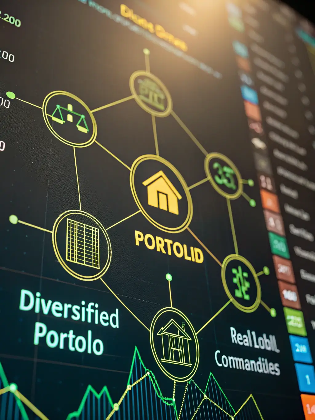 A graphic depicting various investment options, including physical gold bars, ETC, and ETF, all connected to the GoldMiner platform.